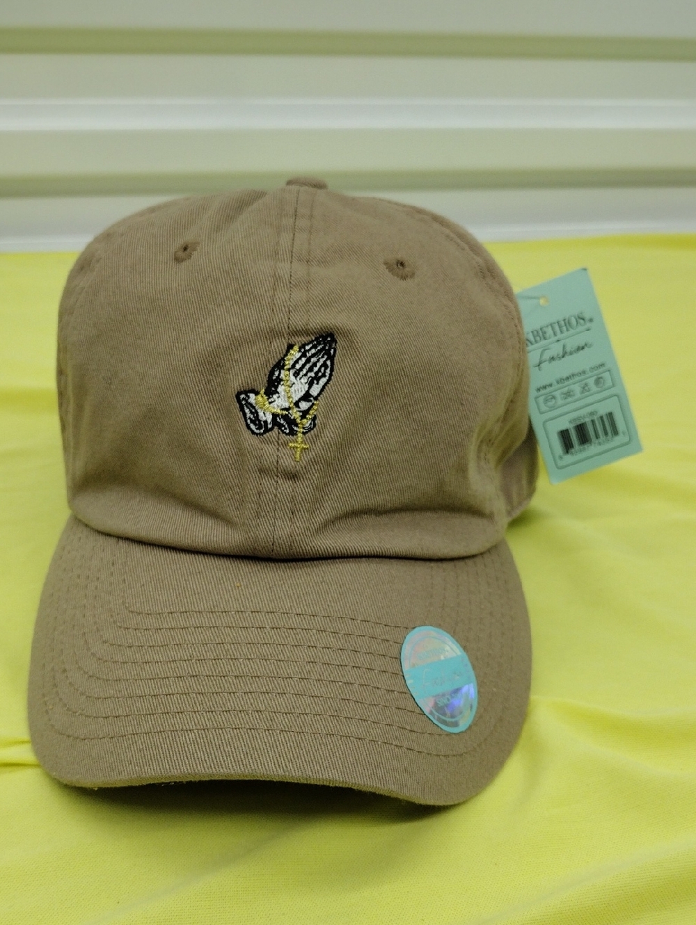 New Kbethos Fashion Embroidery Praying Hands Hat.